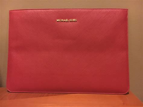 michael kors macbook air 13 sleeve|Pebbled Leather 13 Inch Laptop Case .